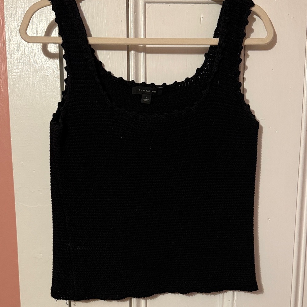 Ann Taylor Classic Black Tank Top